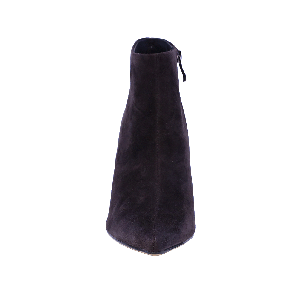 Ghete cu toc înalt femei Enzo Bertini Premium Collection maro din piele întoarsă 1122DGPATRIZIAVM