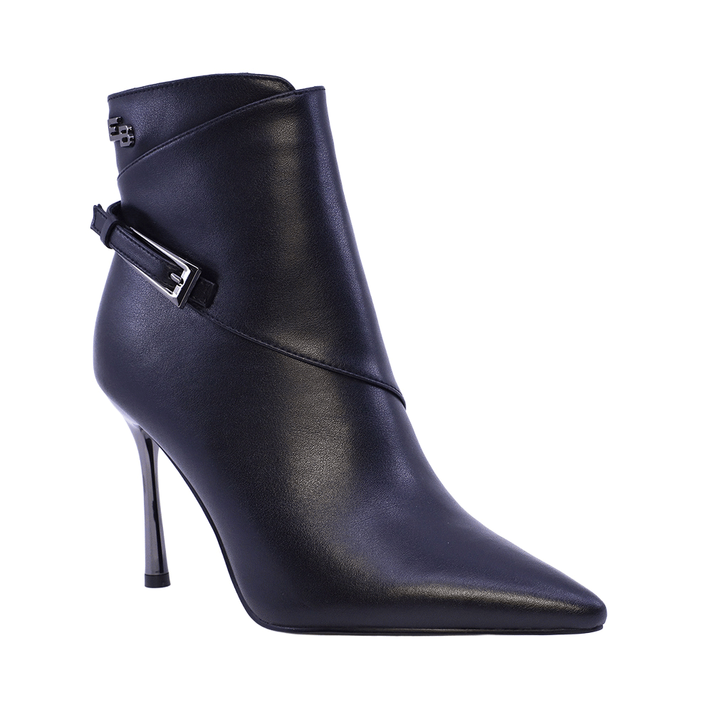 Ghete cu toc înalt femei Enzo Bertini Premium Collection negre din piele naturală 1122DGCARLOTAN