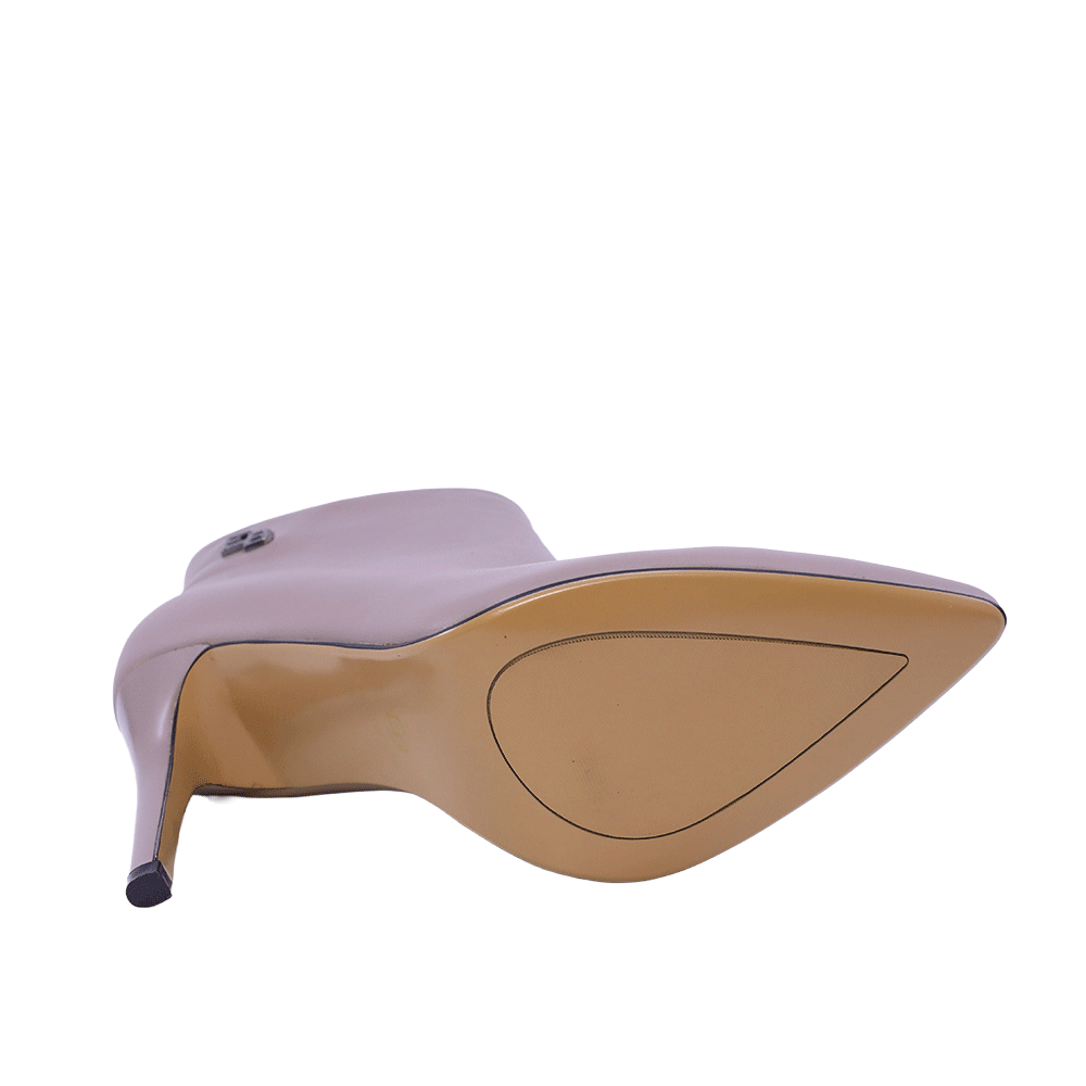 Ghete cu toc înalt femei Enzo Bertini Premium Collection taupe din piele 1122DGPATRIZIATA