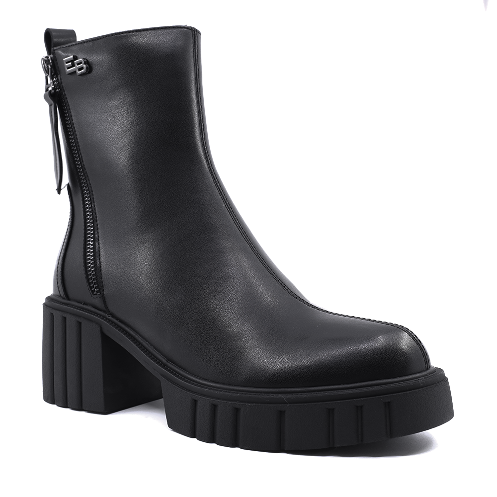 Ghete femei Enzo Bertini negre din piele naturală cu toc gros 1128dg3838n - 1 | YEO