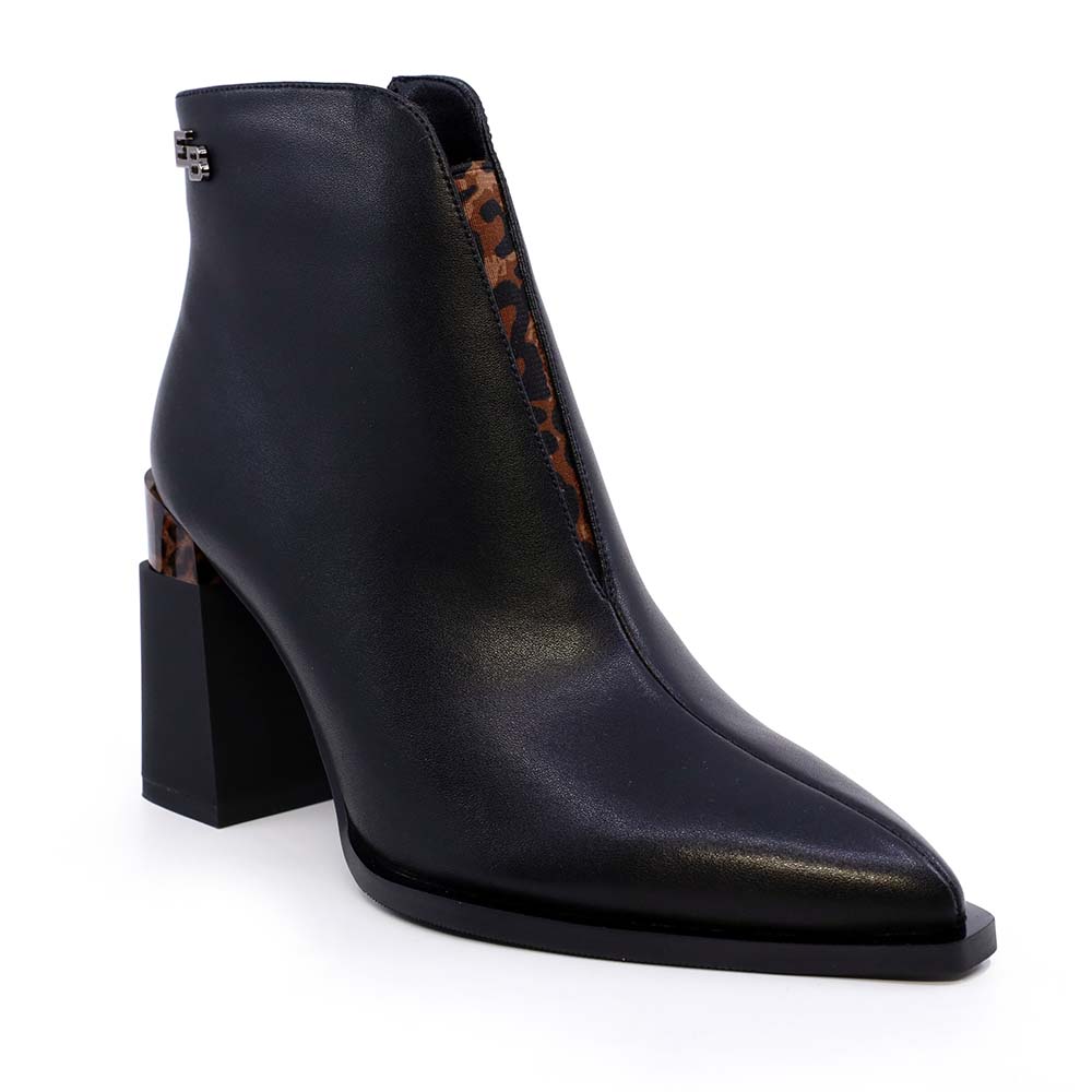 Ghete femei Enzo Bertini negre din piele  cu toc  1110DG9254N - 1 | YEO