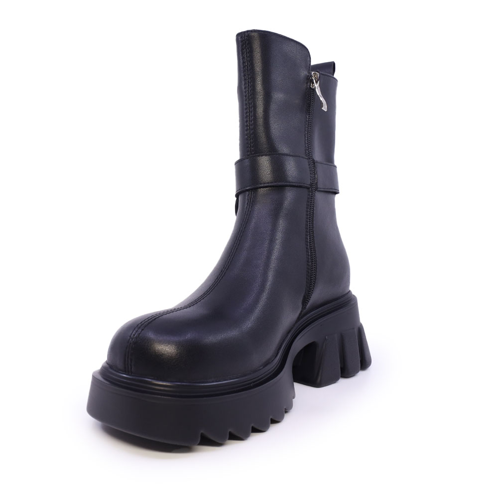 Ghete femei  Enzo Bertini negre din piele naturală 1128DG6256N