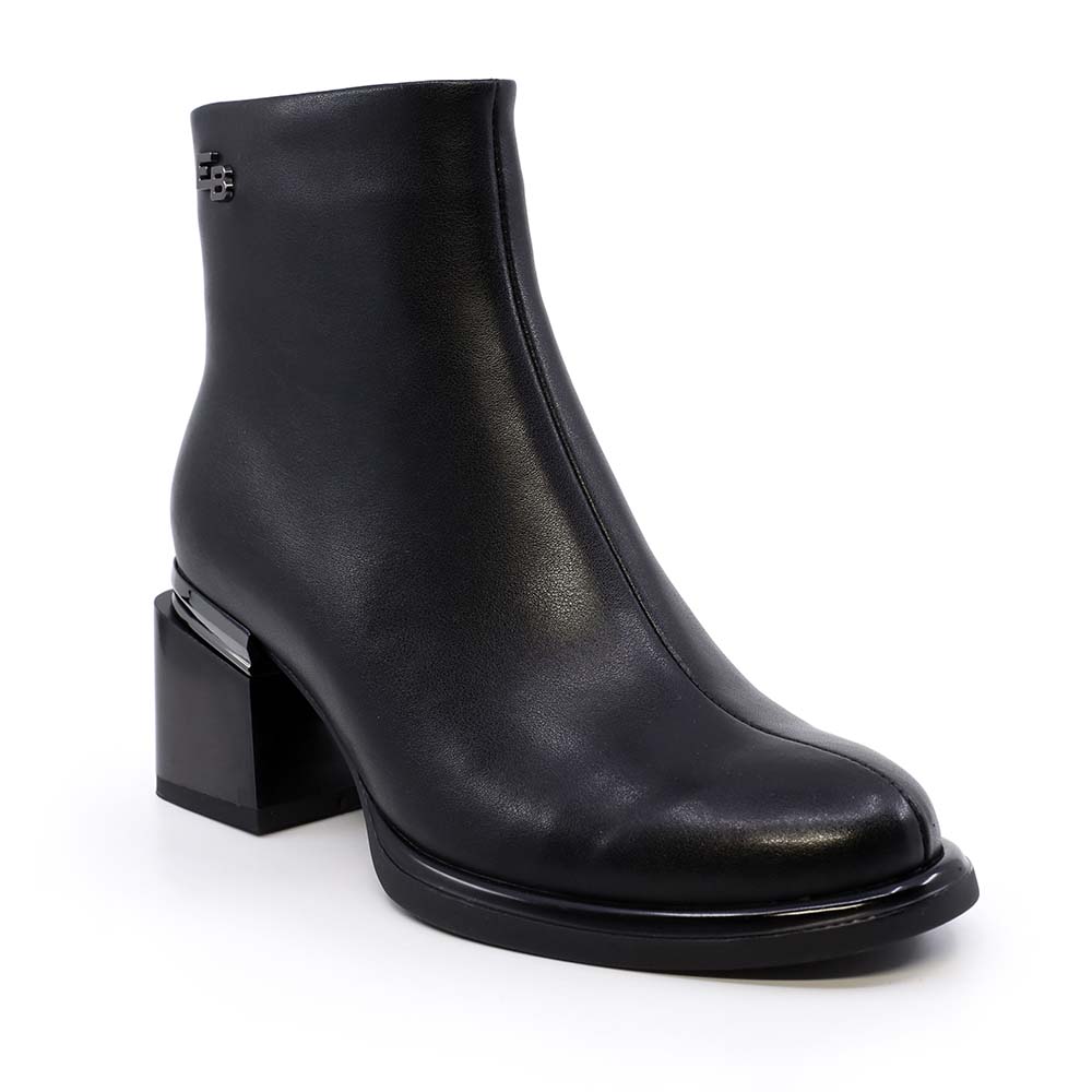 Ghete femei Enzo Bertini negre din piele naturală cu toc  1110DG2606N - 1 | YEO