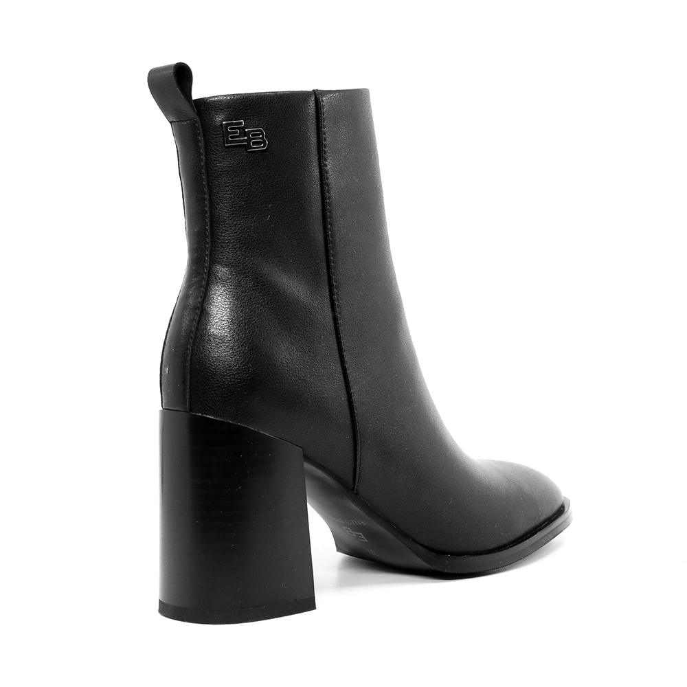 Ghete femei Enzo Bertini negre  din piele naturală cu toc gros 1110DG1696N