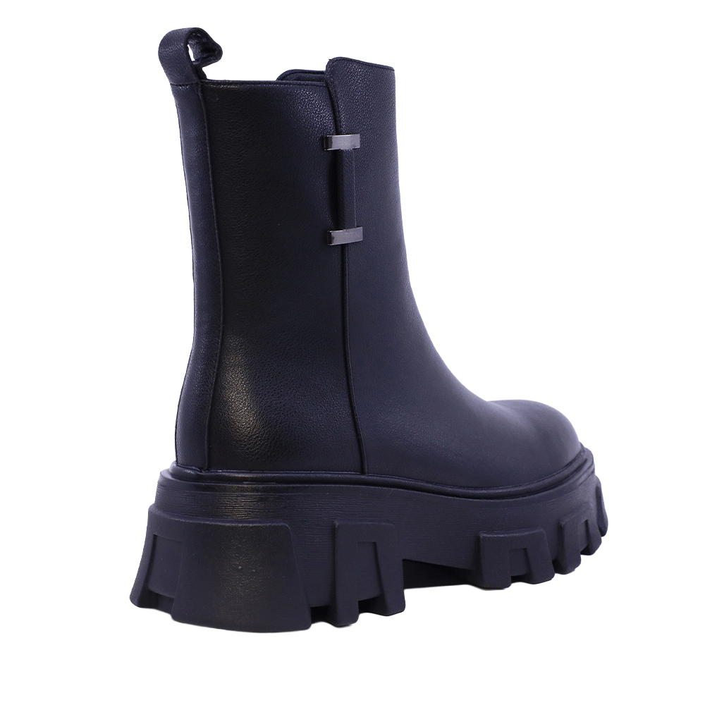 Ghete tip biker femei Enzo Bertini negre din piele 1112DG1131N
