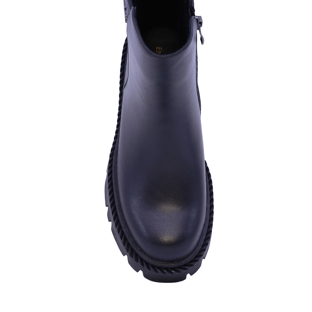 Ghete tip biker femei Enzo Bertini negre din piele 1112DG5915N