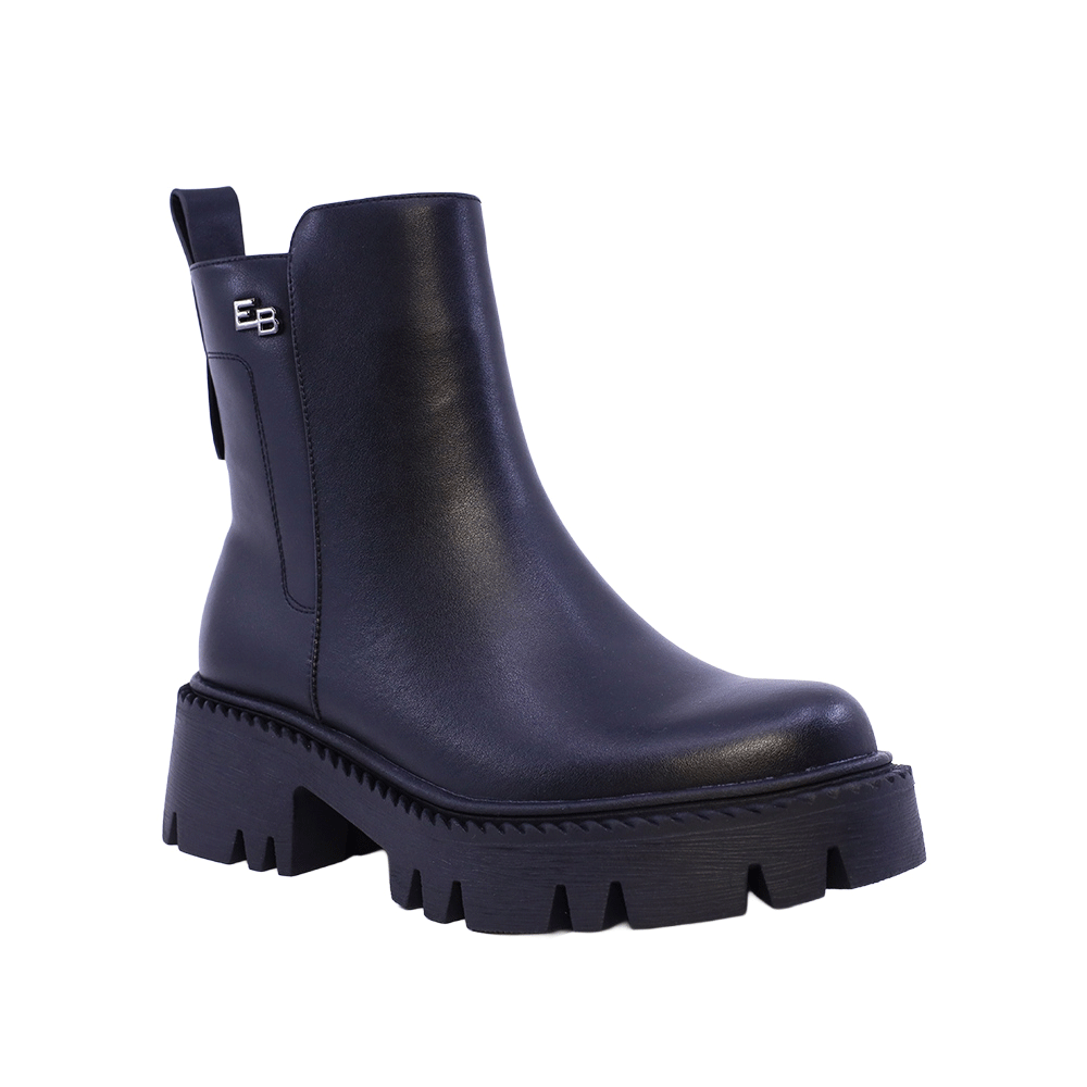 Ghete tip biker femei Enzo Bertini negre din piele 1112DG5915N