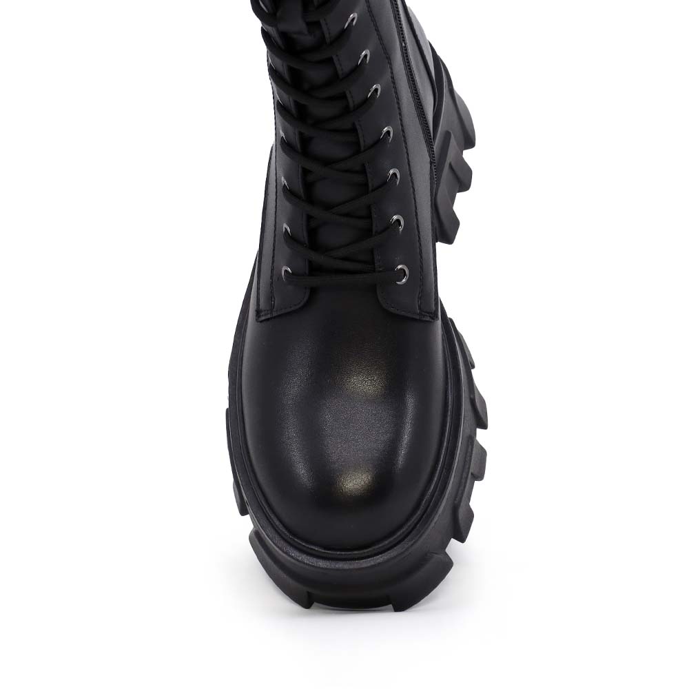 Ghete tip biker  femei Enzo Bertini negre din piele 1122dg1572n