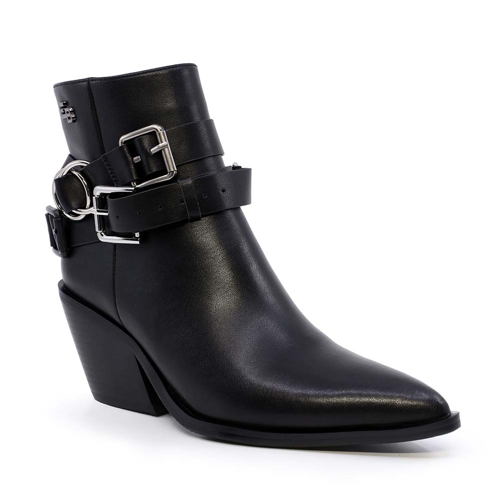 Ghete tip ciocate femei Enzo Bertini negre din piele  1120DG2318N