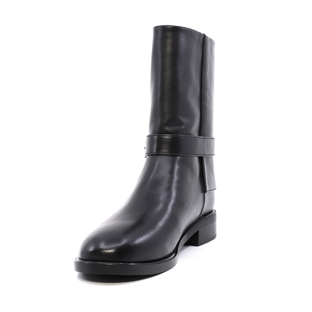 Ghete tubulare femei Enzo Bertini negre din piele  1120DG2458N