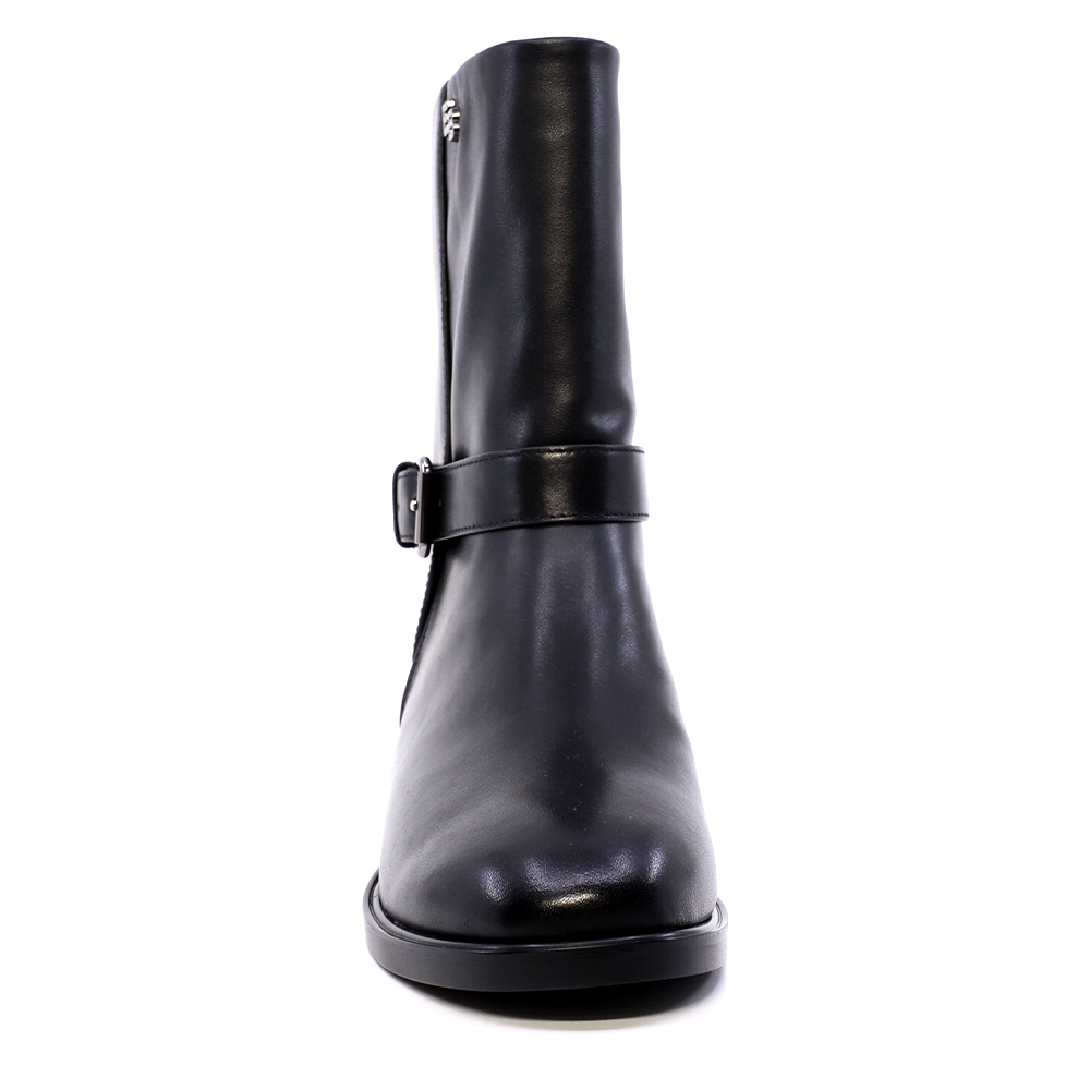 Ghete tubulare femei Enzo Bertini negre din piele  1120DG2458N