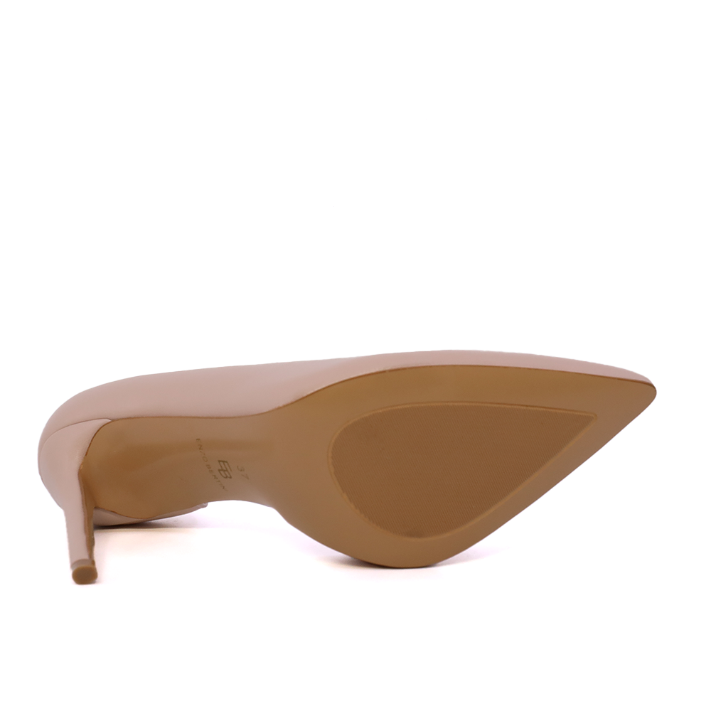 Pantofi stiletto d'orsay femei Enzo Bertini nude din piele  1111DD3300NU