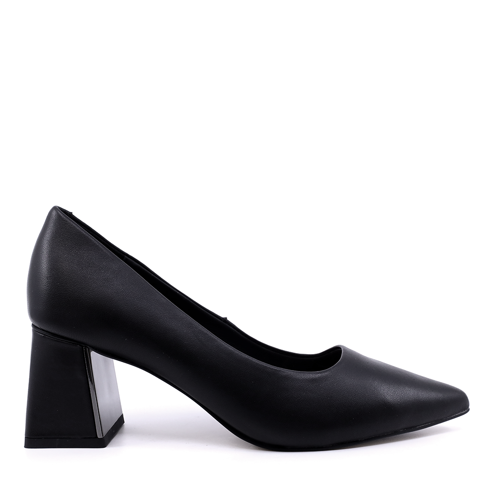 Pantofi cu toc mediu femei Enzo Bertini negri din piele 1390DP3100N