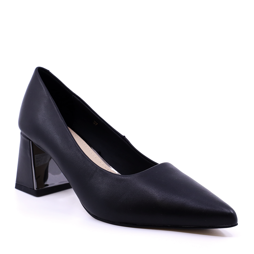 Pantofi cu toc mediu femei Enzo Bertini negri din piele 1390DP3100N - 1 | YEO