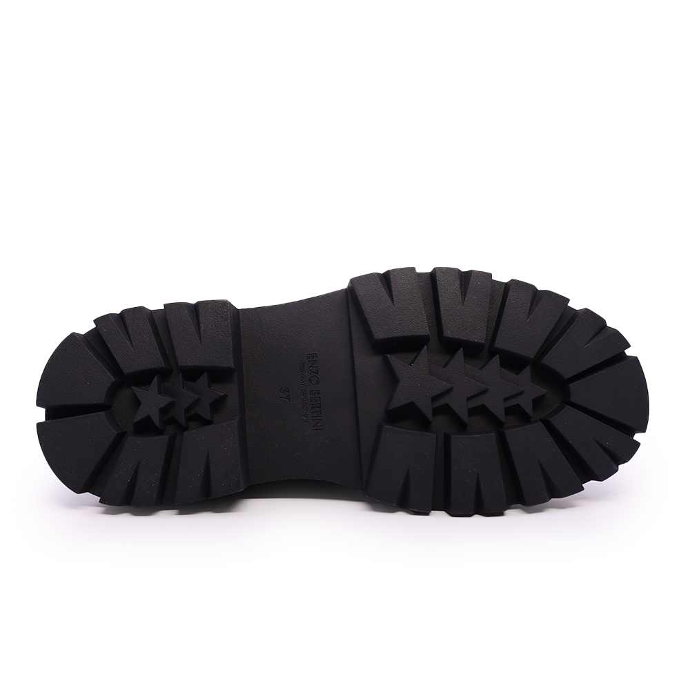 Pantofi derby femei Enzo Bertini negri din piele cu accesorii deco 1628dp1775n