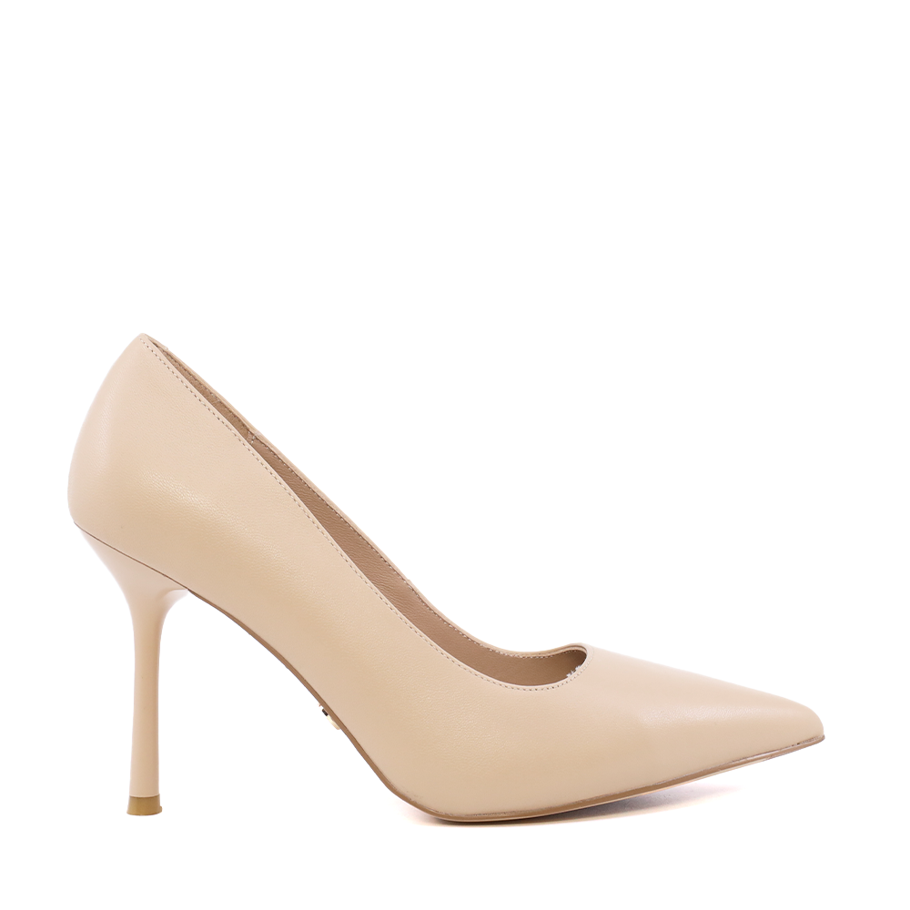 Pantofi stiletto femei Enzo Bertini bej din piele naturală 1391DP8662BE