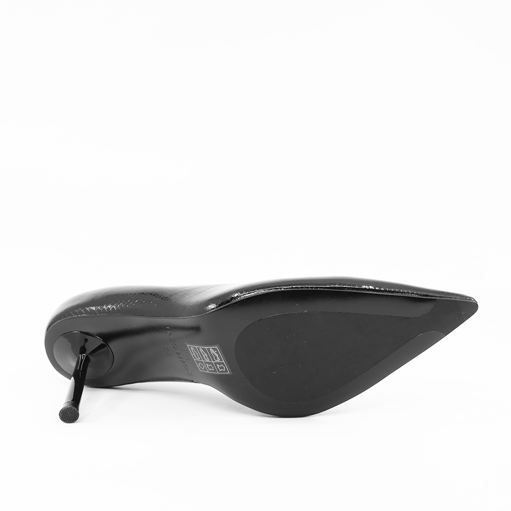 Pantofi stiletto femei Enzo Bertini negri din piele lăcuită 1621DP2330LN