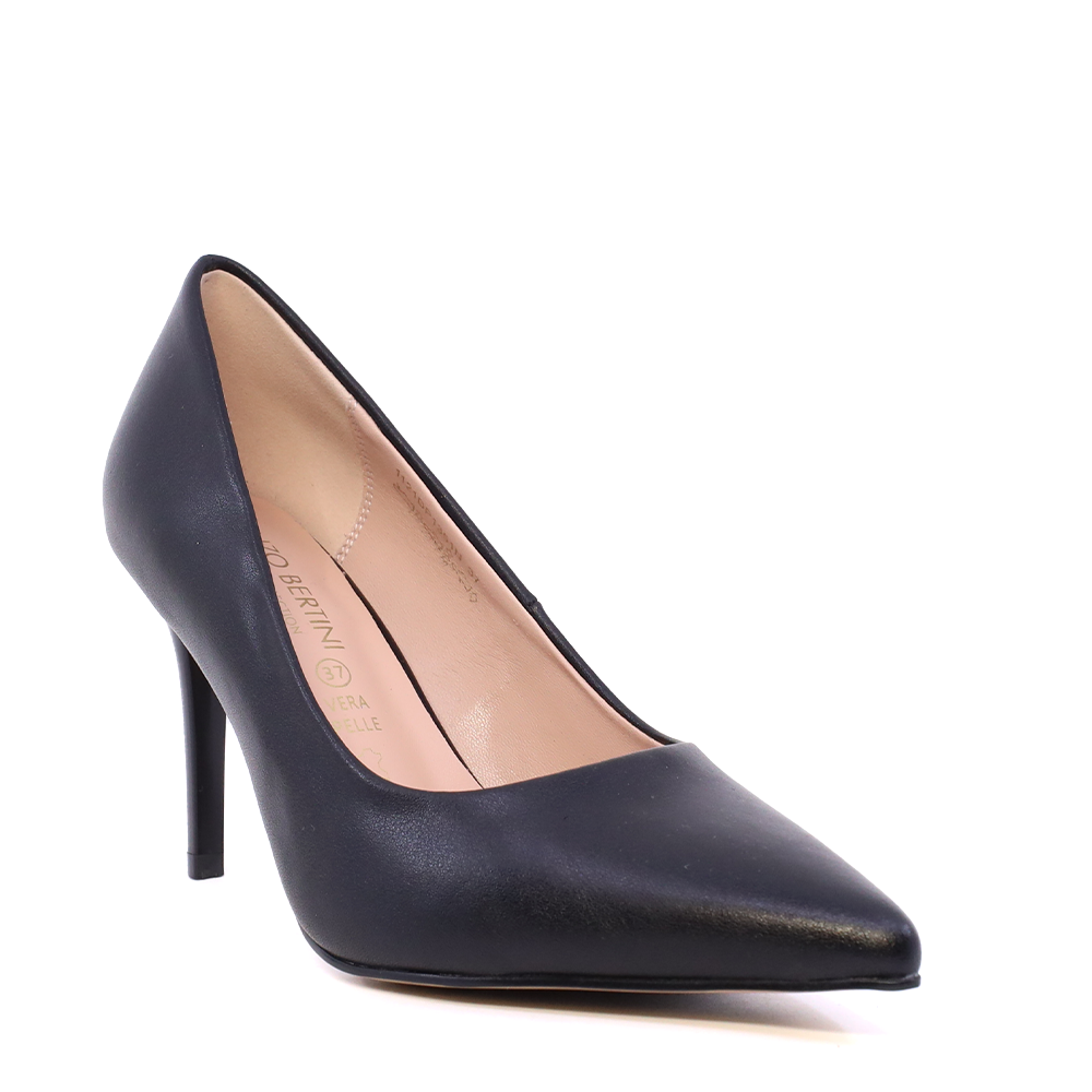 Pantofi stiletto femei Enzo Bertini Premium Collection negri din piele 1121DP1351N - imagine 2