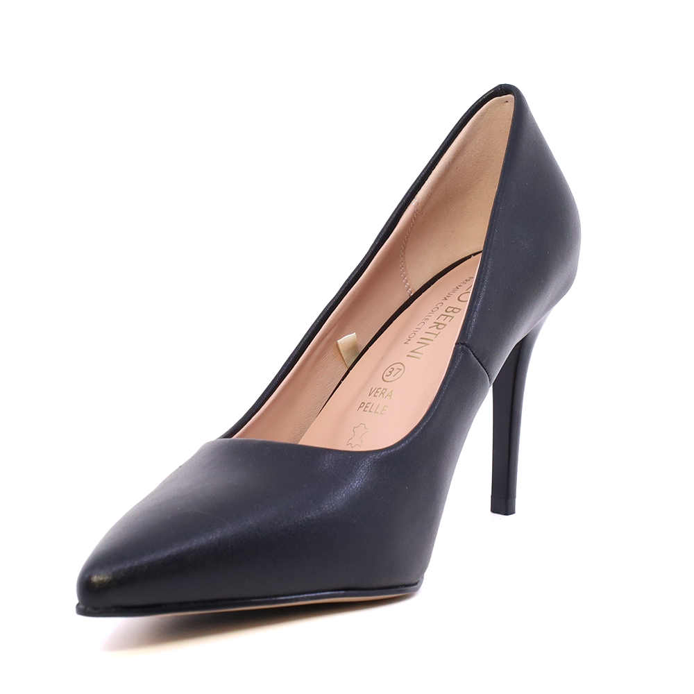 Pantofi stiletto femei Enzo Bertini Premium Collection negri din piele 1121DP1351N