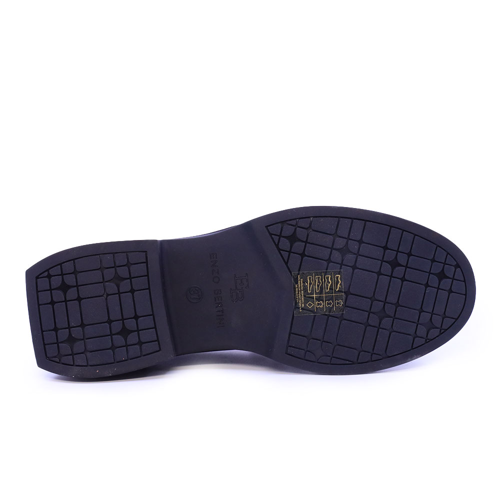 Pantofi tip loafer femei Enzo Bertini maro din piele  3862DP047M