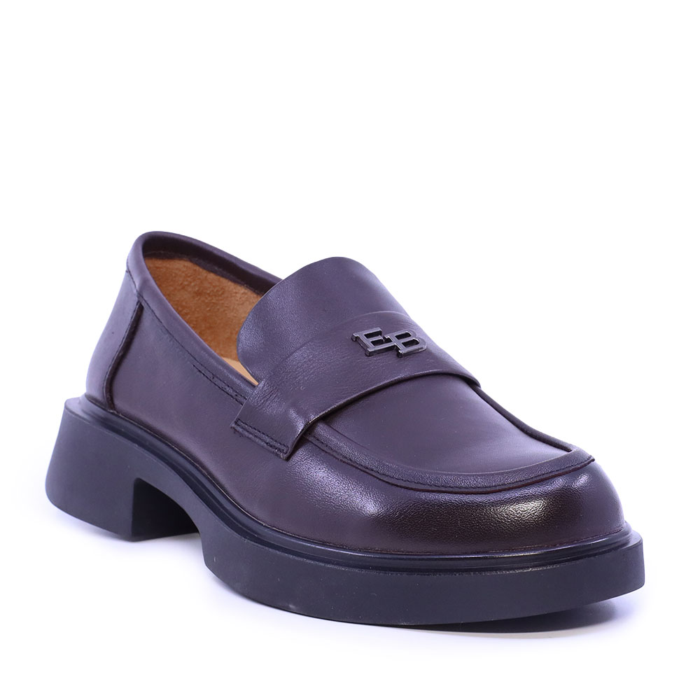 Pantofi tip loafer femei Enzo Bertini maro din piele  3862DP047M — imaginea 2