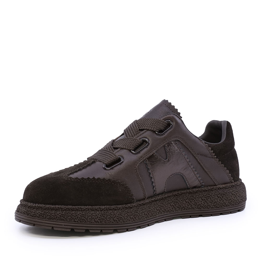 Sneakers cu șiret gros femei Enzo Bertini negri din piele 3052DP2512VN
