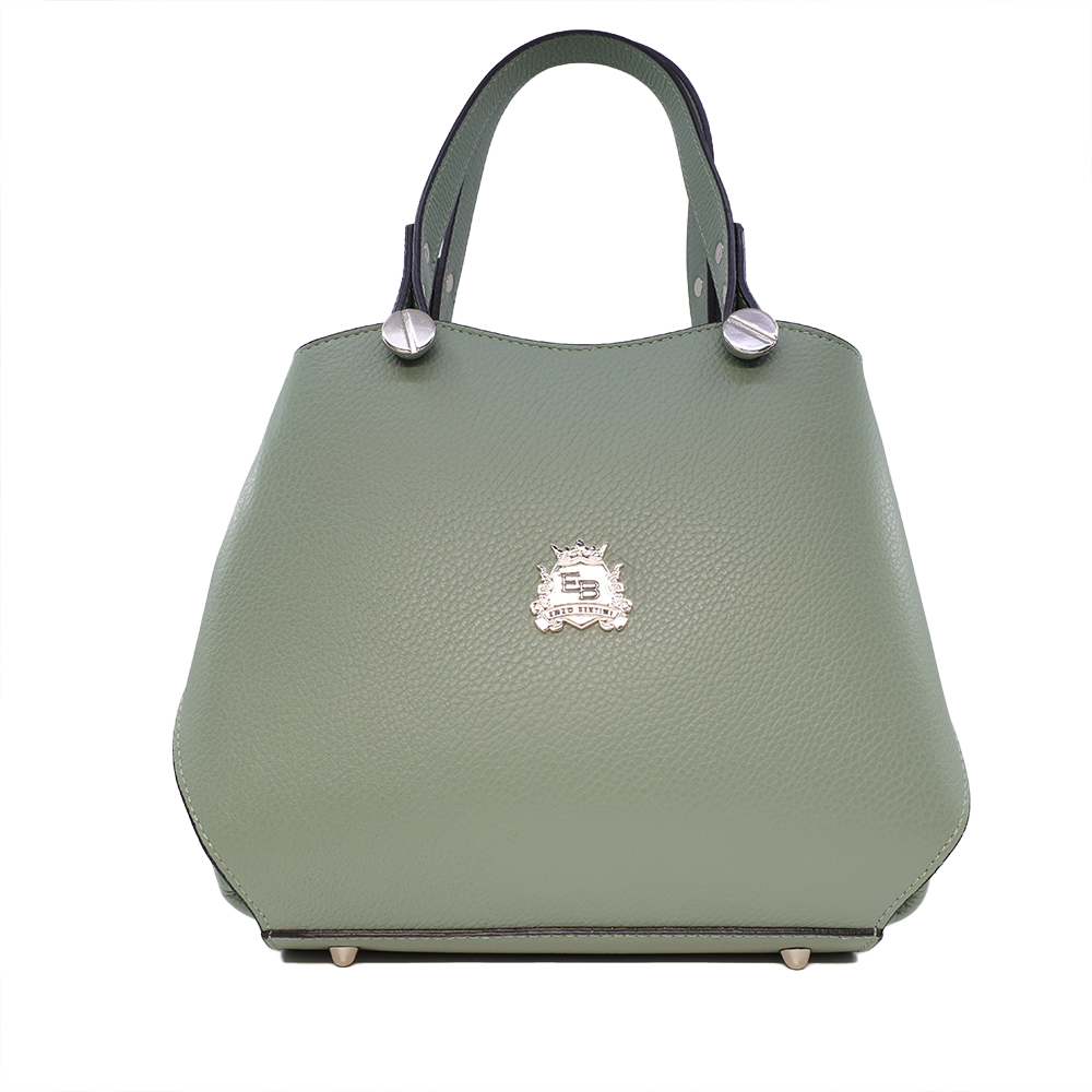 Poșetă tote femei Enzo Bertini verde din piele 154posp2219v