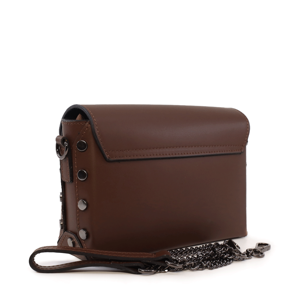 Poșetă crossboby femei Enzo Bertini maro din piele 154POSP2807TDM