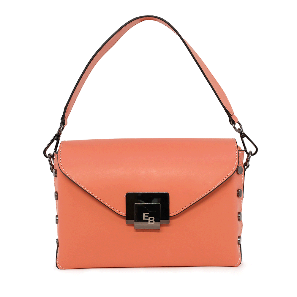 Poseta crossboby femei Enzo Bertini portocalie din piele 154POSP2807SA