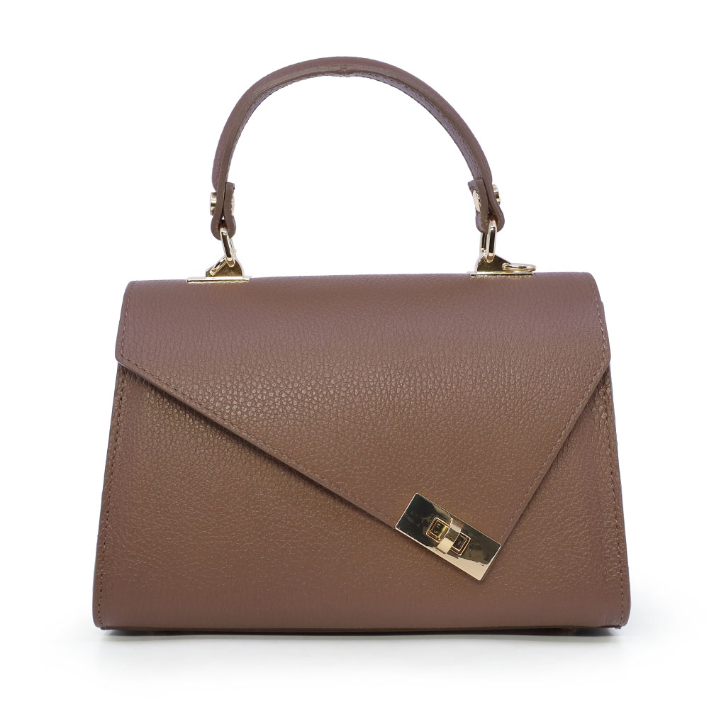 Poșetă satchel femei Enzo Bertini maro din piele naturală 154POSP3522M