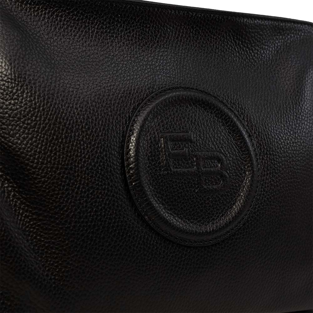 Poșetă satchel femei Enzo Bertini neagră din piele 154POSP3616N