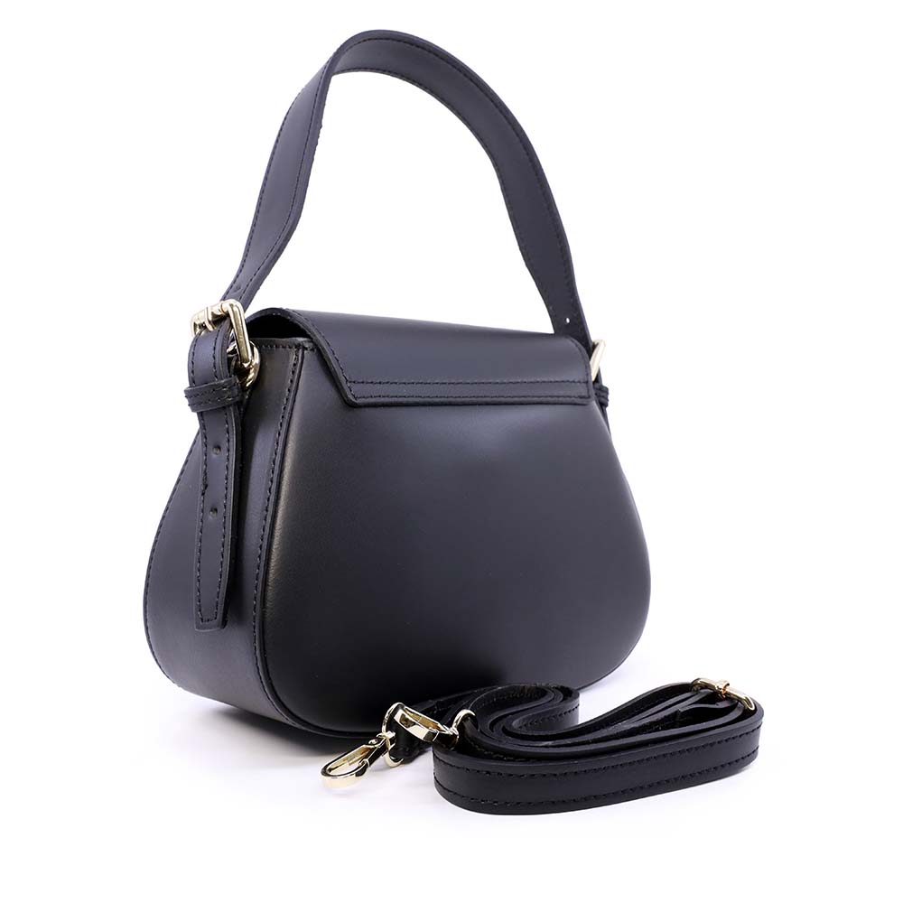 Poșetă satchel femei Enzo Bertini neagră din piele naturală 154posp3573n - 1 | YEO