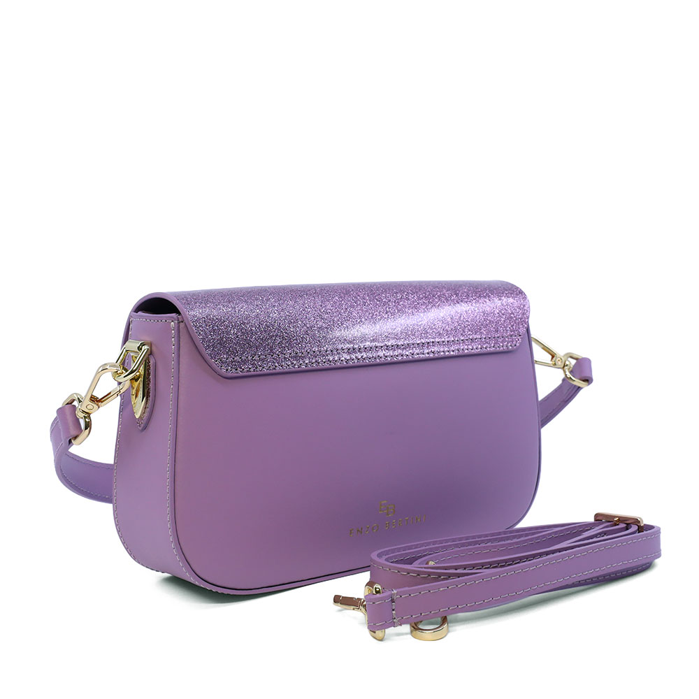 Poșetă satchel femei Enzo Bertini roz din piele 154POSP3739GRO