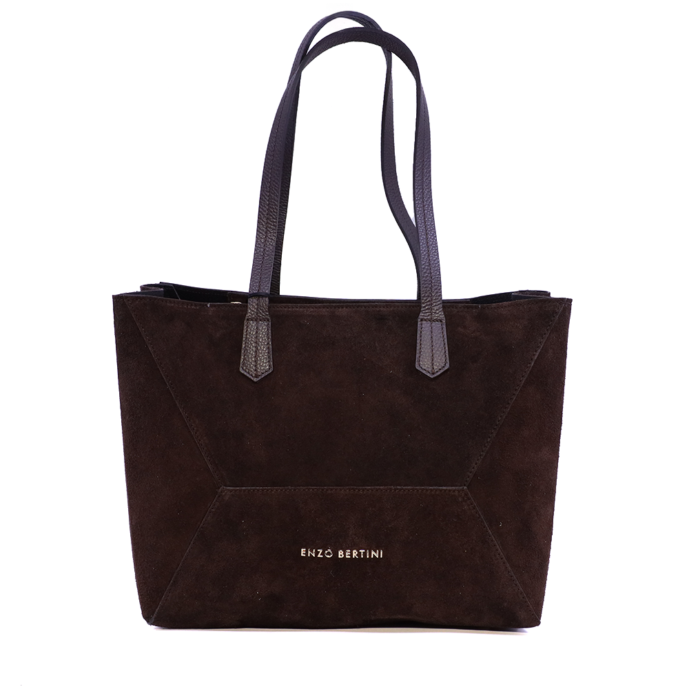 Poșetă shopper femei Enzo Bertini maro din piele 154POSP3688VTDM