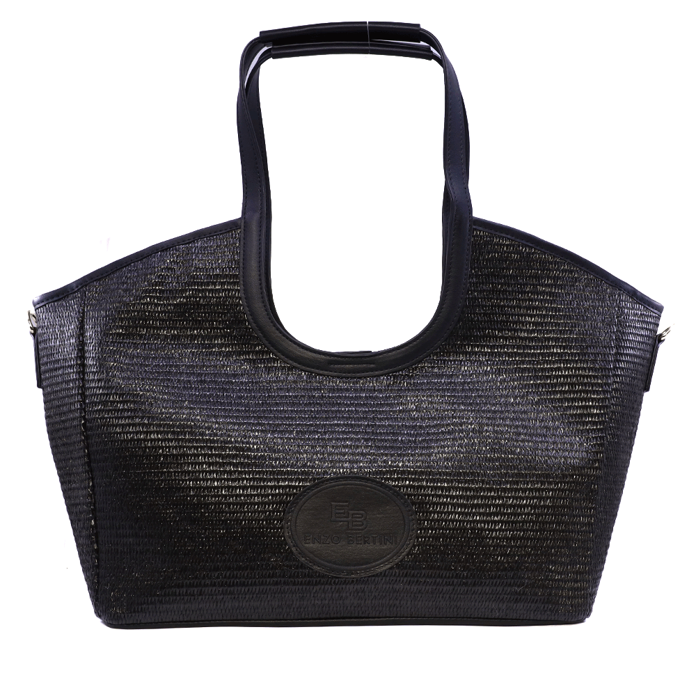 Poșetă shopper femei Enzo Bertini neagră 290POSS0002N
