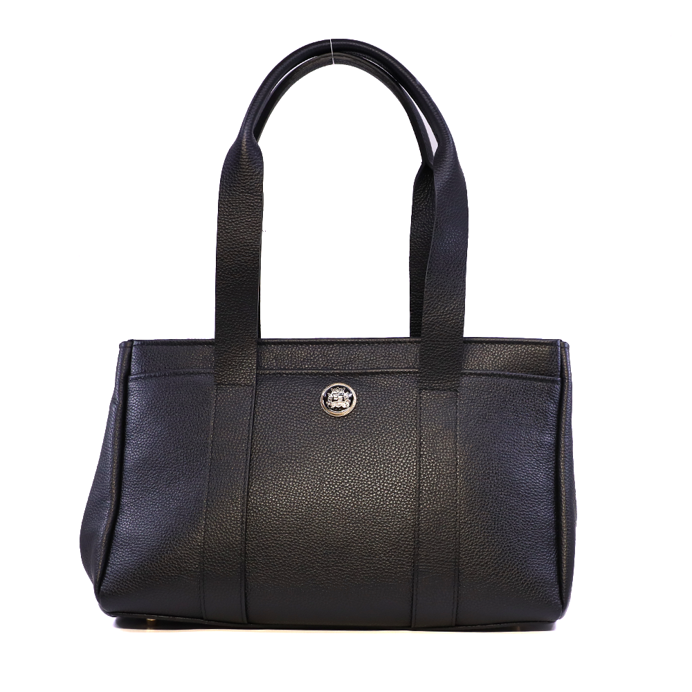 Poșetă shopper femei Enzo Bertini neagră din piele 154POSP3652N