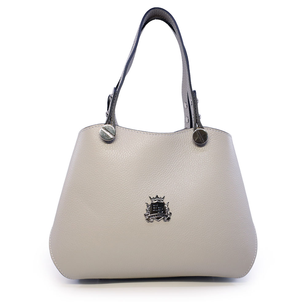 Poșetă tote femei Enzo Bertini gri din piele 154posp2219GR