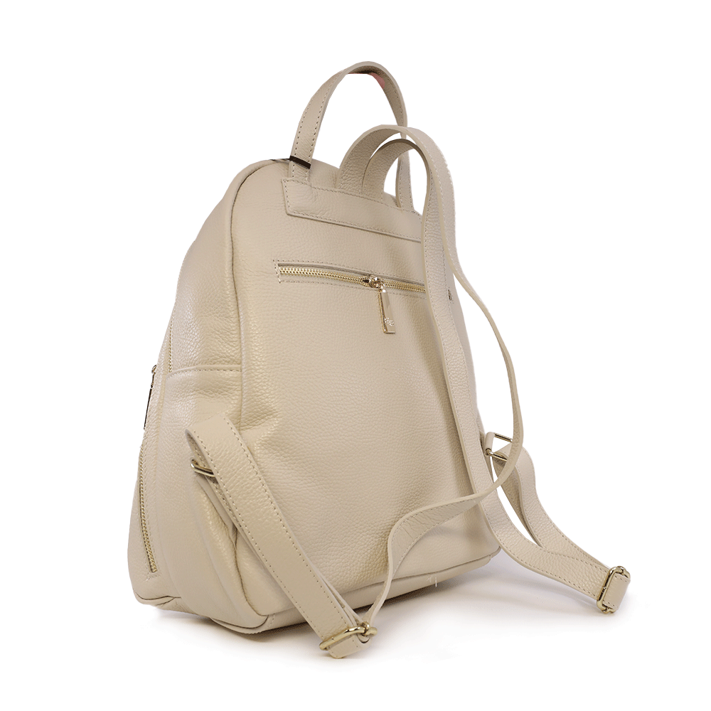 Rucsac femei Enzo Bertini bej din piele 154RUCP3375BE
