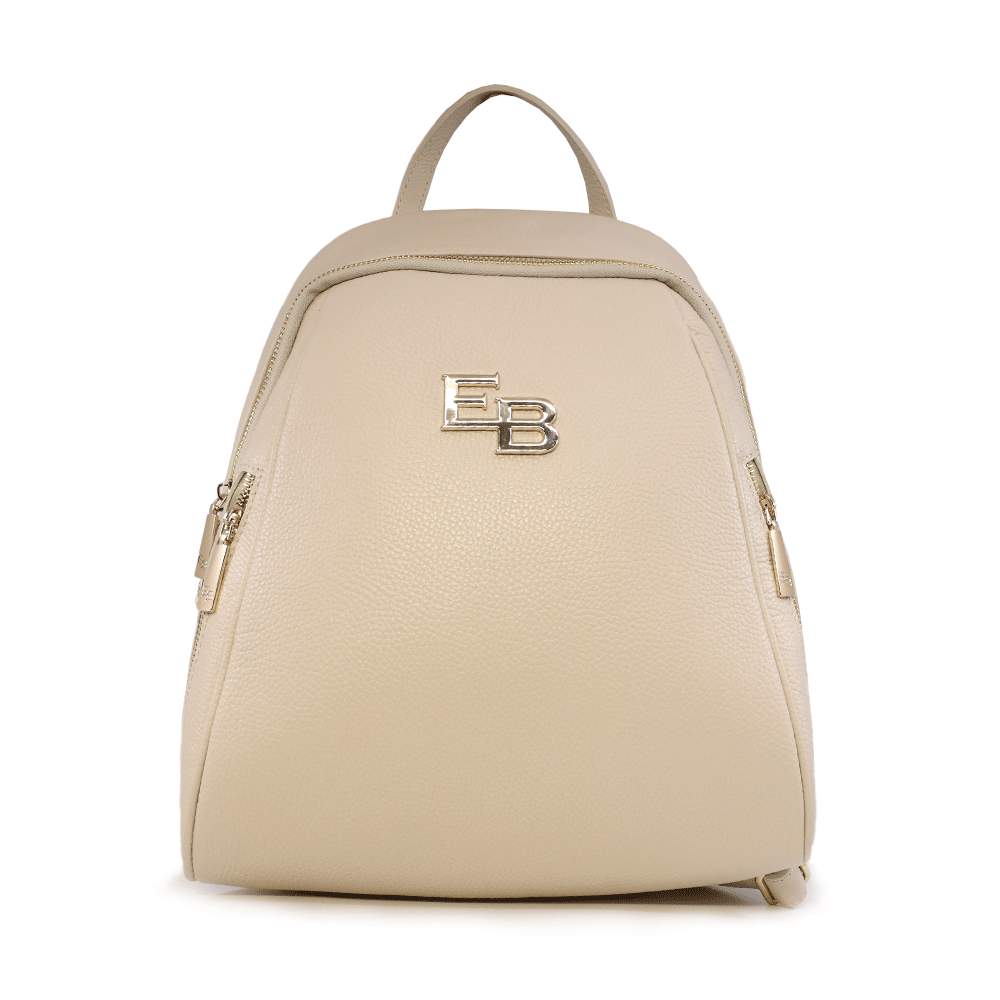 Rucsac femei Enzo Bertini bej din piele 154RUCP3375BE