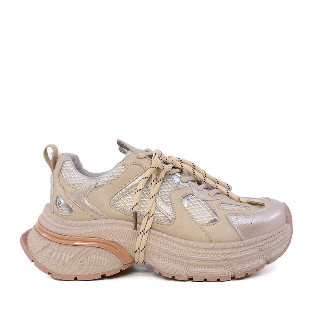 Sneaker femei Enzo Bertini bej din piele și textil 3861DP028BE