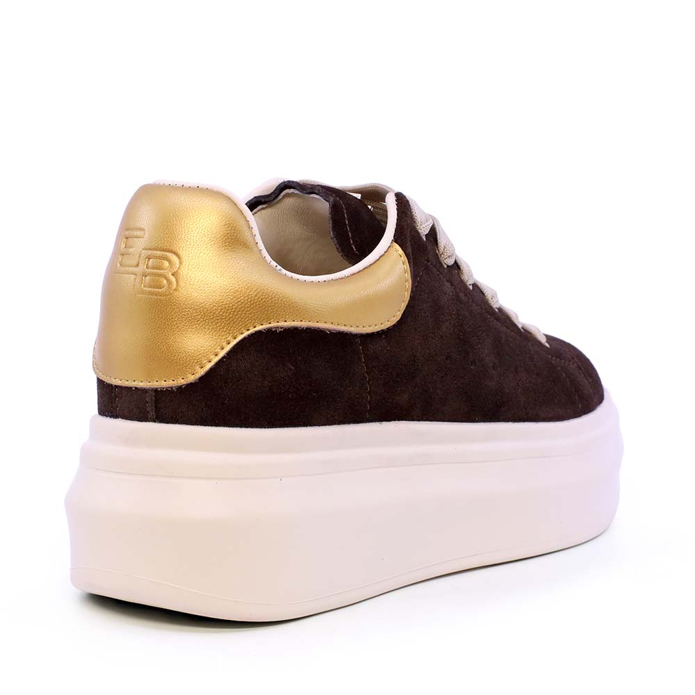 Sneaker femei Enzo Bertini maro din piele întoarsă 3862DP262VTM