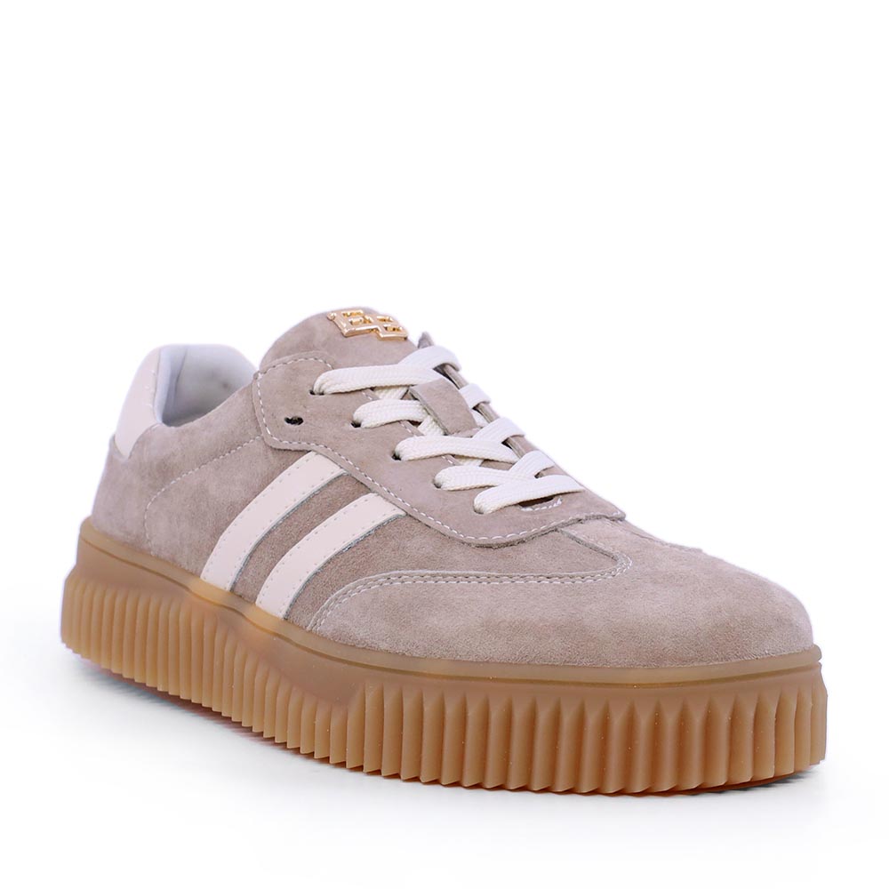 Sneaker femei Enzo Bertini taupe din piele întoarsă 1391DP1410VTA - imagine 2