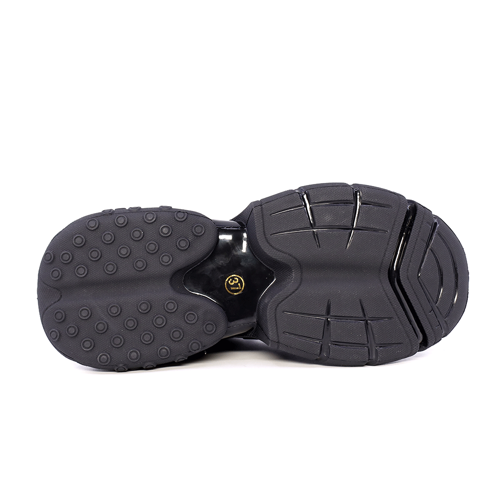Sneakers chunky Enzo Bertini negri din piele și textil 3862dp191n