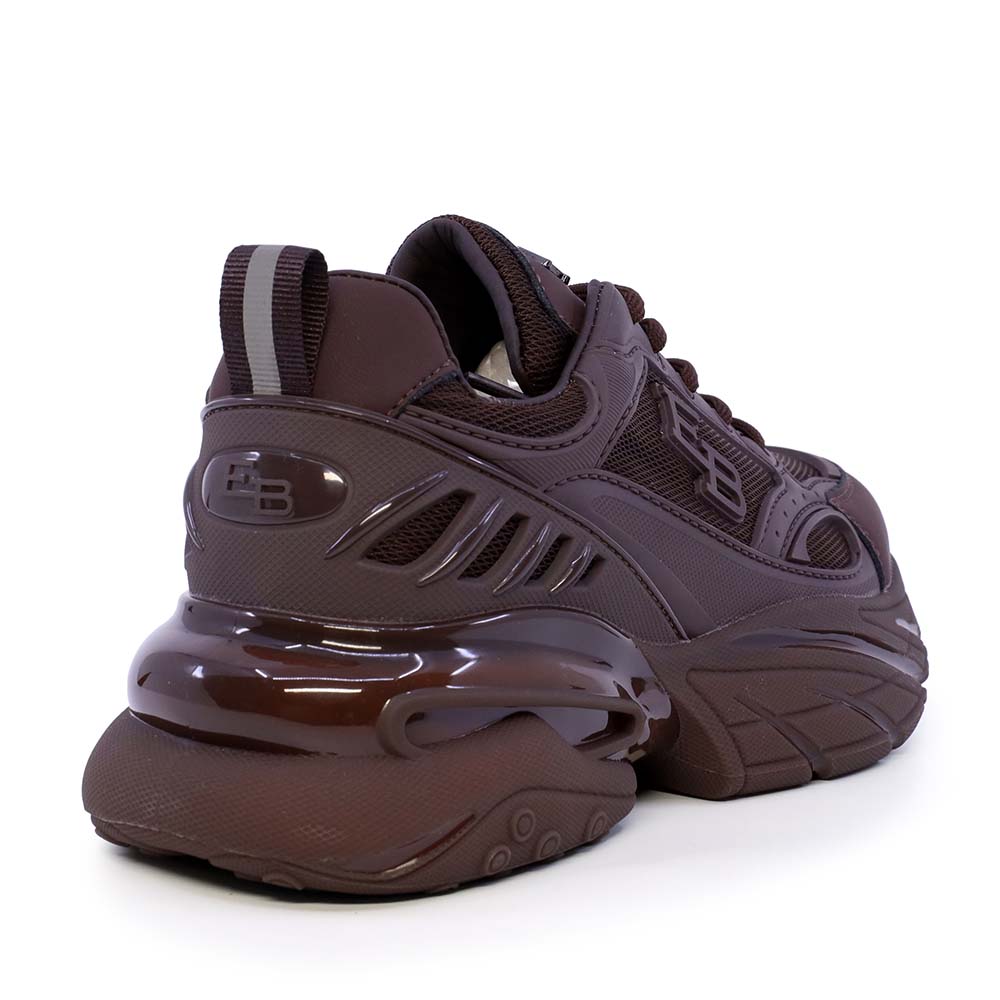 Sneakers chunky femei Enzo Bertini maro din piele și textil 3862DP191M