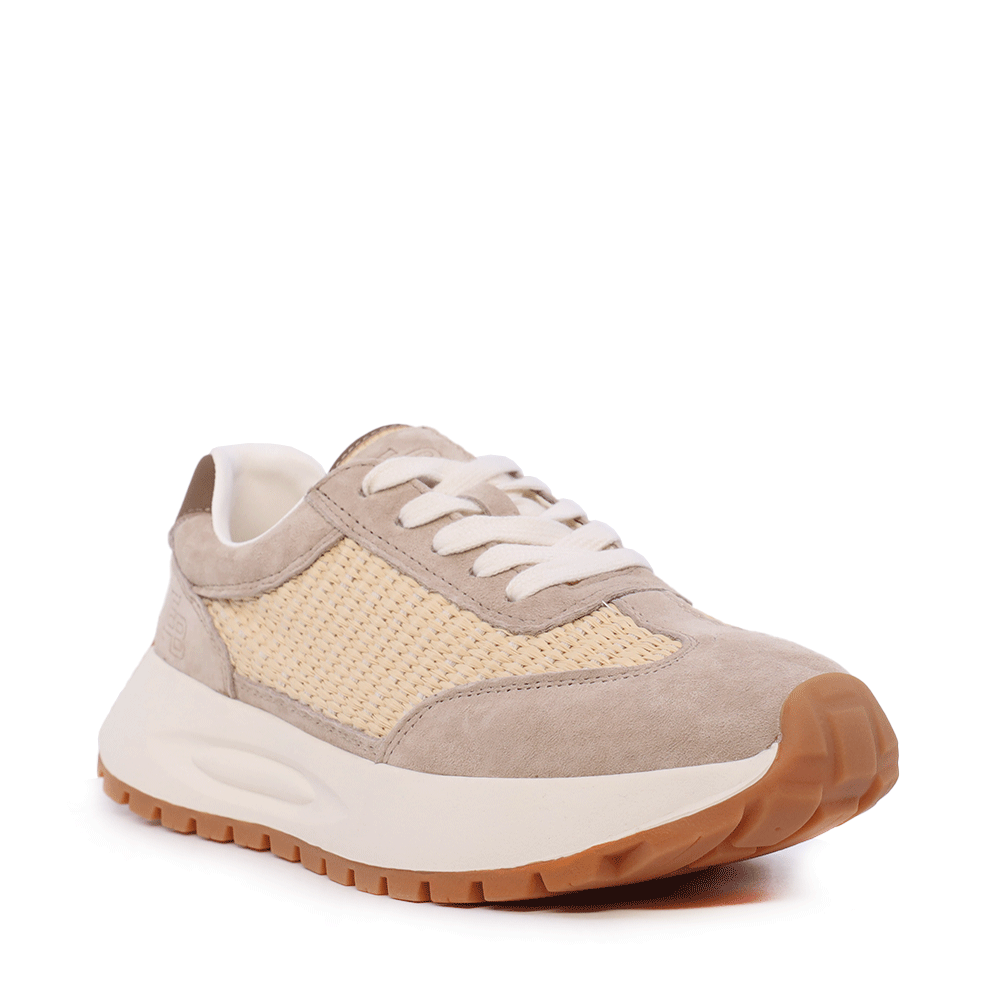 Sneakers femei Enzo Bertini bej din piele întoarsă și textil 2131DPF0740VBE - imagine 2