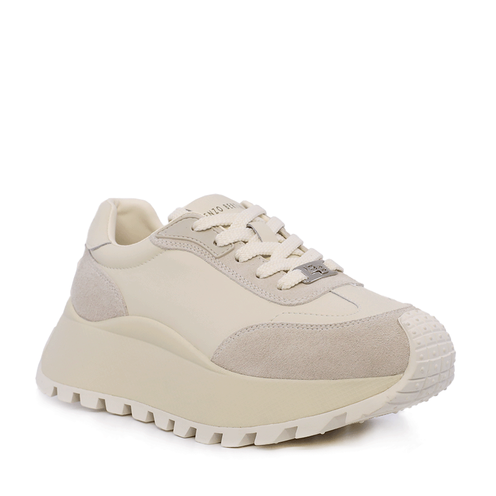 Sneakers femei Enzo Bertini bej din piele naturală și velur  3860DP030VBE - 1 | YEO
