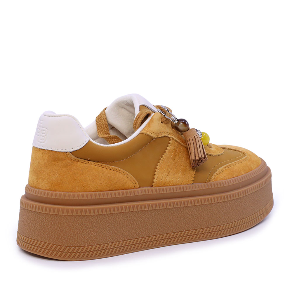 Sneakers femei Enzo Bertini galbeni din piele 2132DP092VG