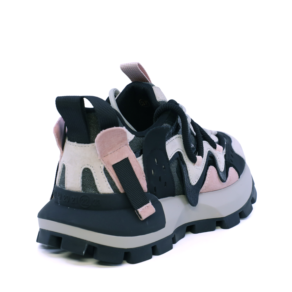 Sneakers femei Enzo Bertini multicolor din piele și textil 1392DP2720VN