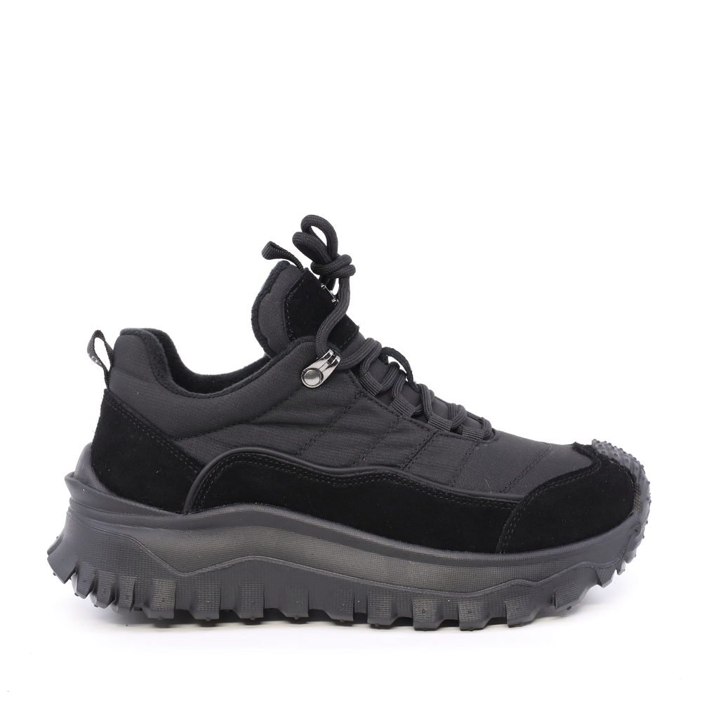 Sneakers femei Enzo Bertini negri  din piele naturală și textil  3860DP220N