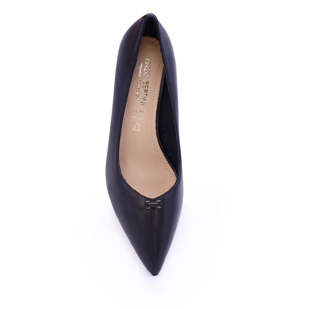 Pantofi stiletto femei Enzo Bertini din piele negri 1392DP0124N